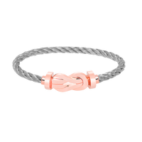 [Clover Jewelry]CHANCE LARGE 8 FIGURE BUCKLE NO DIAMOND BRACELET ROSE GOLD