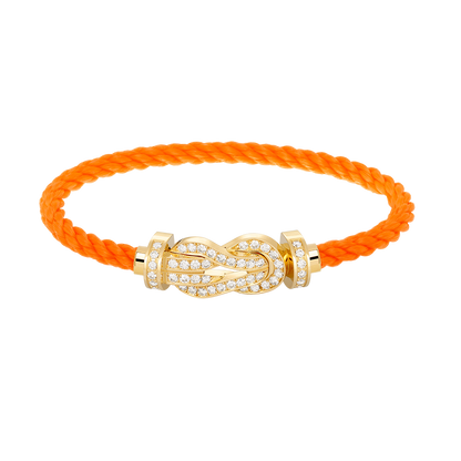 [Clover Jewelry]CHANCE LARGE 8 FIGURE BUCKLE FULLDIAMOND BRACELET GOLD