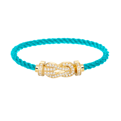 [Clover Jewelry]CHANCE LARGE 8 FIGURE BUCKLE FULLDIAMOND BRACELET GOLD