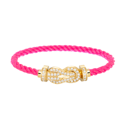 [Clover Jewelry]CHANCE LARGE 8 FIGURE BUCKLE FULLDIAMOND BRACELET GOLD