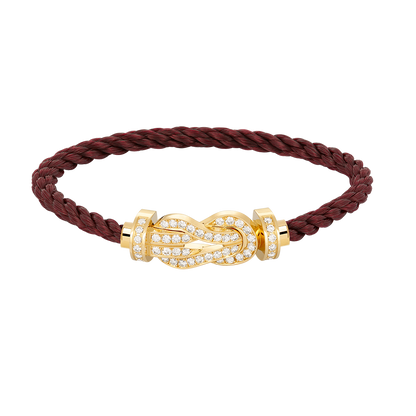 [Clover Jewelry]CHANCE LARGE 8 FIGURE BUCKLE FULLDIAMOND BRACELET GOLD
