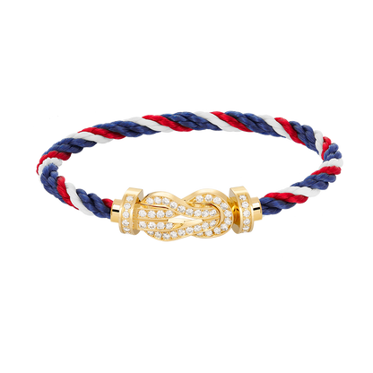 [Clover Jewelry]CHANCE LARGE 8 FIGURE BUCKLE FULLDIAMOND BRACELET GOLD