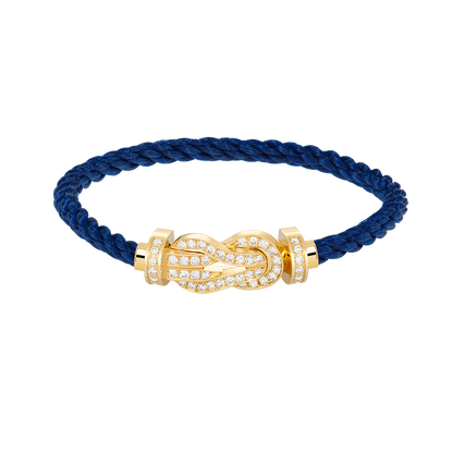 [Clover Jewelry]CHANCE LARGE 8 FIGURE BUCKLE FULLDIAMOND BRACELET GOLD