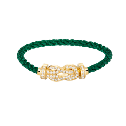 [Clover Jewelry]CHANCE LARGE 8 FIGURE BUCKLE FULLDIAMOND BRACELET GOLD