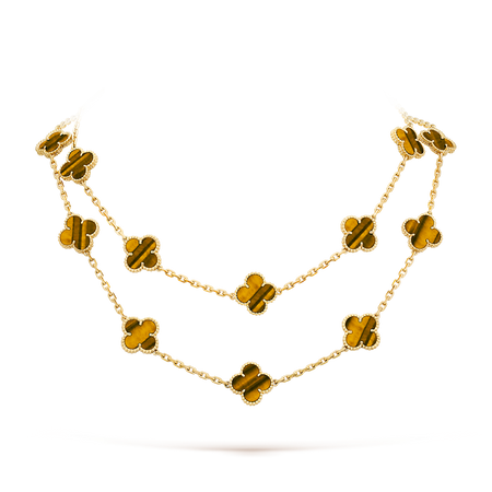 [CLOVER JEWELRY]CLOVER 20 MOTIFS TIGER EYE ROSE GOLD