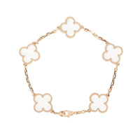 [Clover Jewelry]CLOVER 5 MOTIF ROCK CRYSTAL BRACELET
