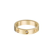 [Clover Jewelry]LOVE 4MM 1 DIAMOND RING