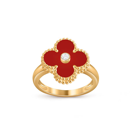 [CLOVER JEWELRY]CLOVER DIAMOND RING GOLD COLLECTION