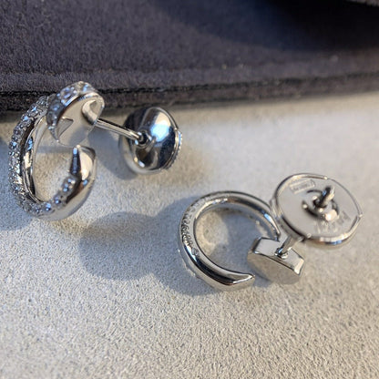 [Clover Jewelry]JUSTE EARRINGS SILVER DIAMONDS