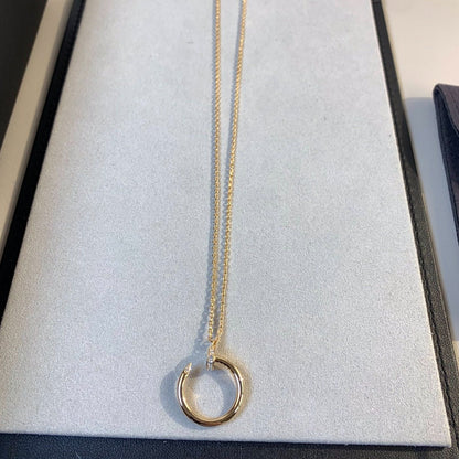 [Clover Jewelry]JUSTE NECKLACE PINK GOLD