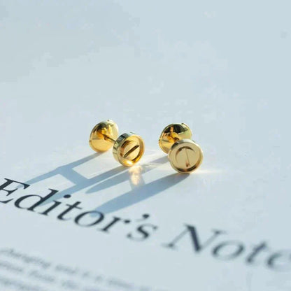 [Clover Jewelry]LOVE EARRINGS GOLD 10MM