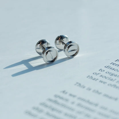 [Clover Jewelry]LOVE EARRINGS SILVER 10MM