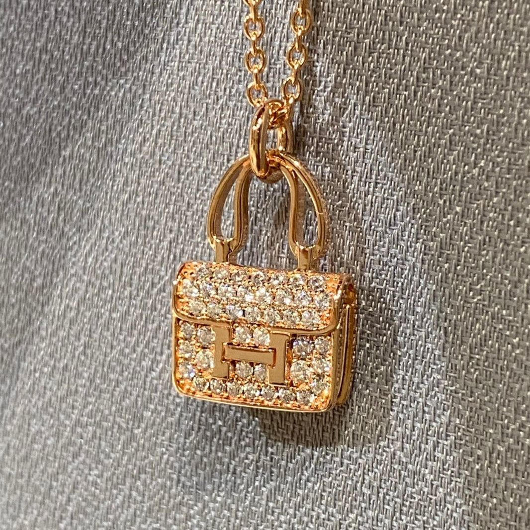 [Clover Jewelry]CONSTANCE PEDANT DIAMOND NECKLACE
