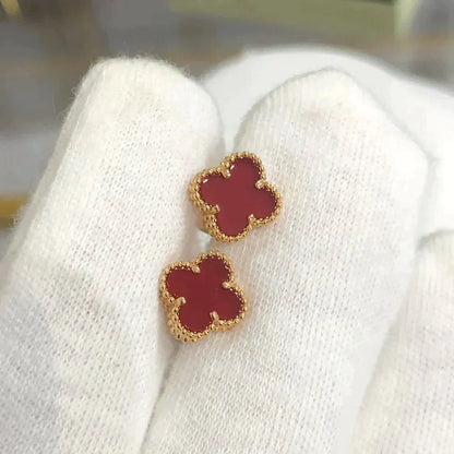 [Clover Jewelry]CLOVER MINI 9.5MM CARNELIAN EARRINGS
