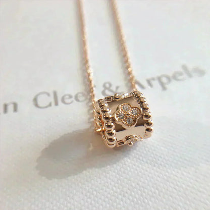 [CLOVER JEWELRY]PERLEE PEDANT NECKLACE GOLD / ROSE GOLD