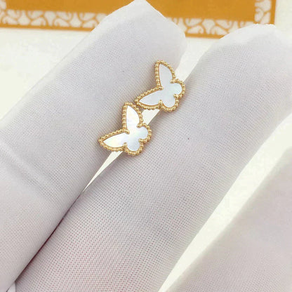 [CLOVER JEWELRY]SWEET BUTTERFLY MOP EARSTUDS
