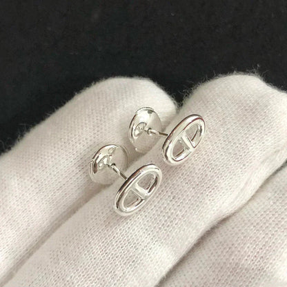 [Clover Jewelry]CHAINE SMALL EARRINGS GOLD AND SILVER