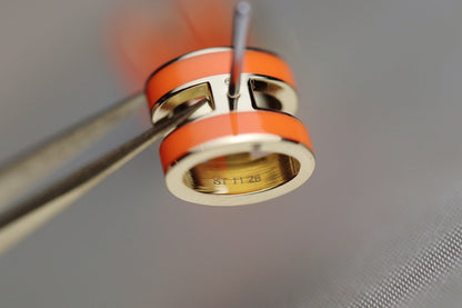 [CLOVER JEWELRY]MINI POP H EARRINGS ORANGE