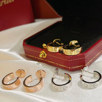 [Clover Jewelry]LOVE EARRINGS 5.7MM 2 DIAMONDS
