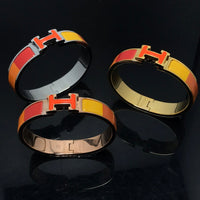 [Clover Jewelry]H BRACELET ORANGE RAINBOW CERAMIC