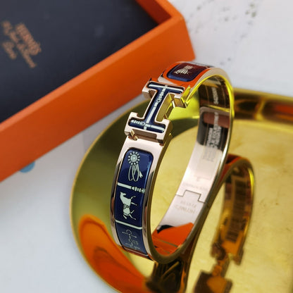 [Clover Jewelry]H COUVERTURES DARK BLUE BRACELET