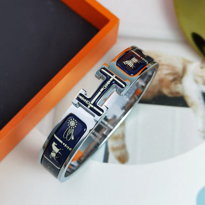 [Clover Jewelry]H COUVERTURES DARK BLUE BRACELET