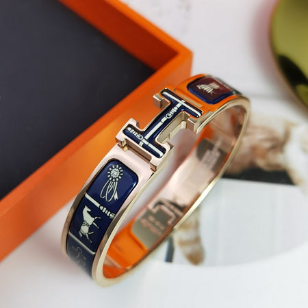 [Clover Jewelry]H COUVERTURES DARK BLUE BRACELET