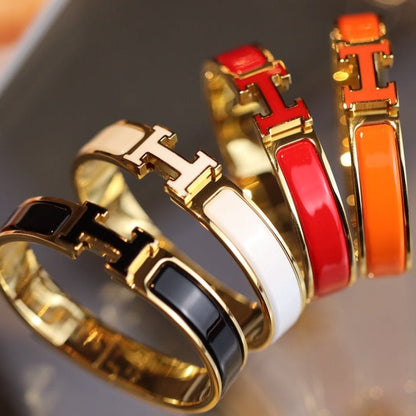 [Clover Jewelry]H BRACELET 12MM GOLD
