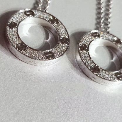 [Clover Jewelry]LOVE NECKLACE ADJUSTABLE SILVER