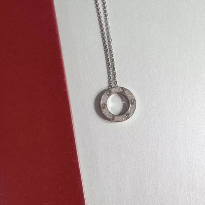 [Clover Jewelry]LOVE NECKLACE ADJUSTABLE SILVER