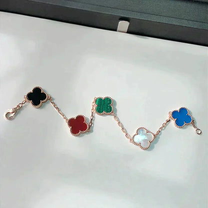 [Clover Jewelry]CLOVER 5 MOTIFS MULTICOLOR BRACELET