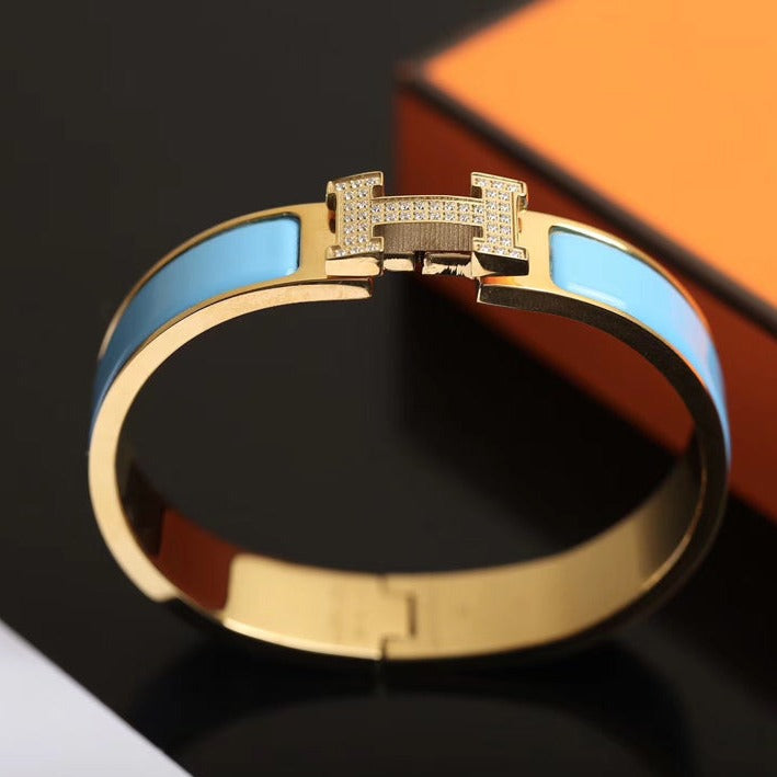 [Clover Jewelry]H CLOUD BLUE BRACELET GOLD DIAMOND