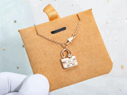[Clover Jewelry]AMULETTE PEDANT ROSE GOLD NECKLACE