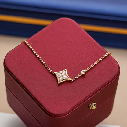 [Clover Jewelry]STAR 1 DIAMOND PINK GOLD BRACELET