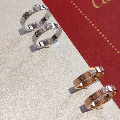[Clover Jewelry]LOVE RING 3.6MM 1 BIG DIAMOND