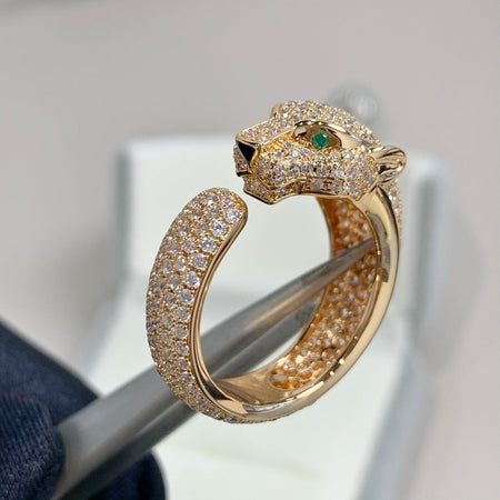 [Clover Jewelry]PANTHERE PINK GOLD DIAMOND RING