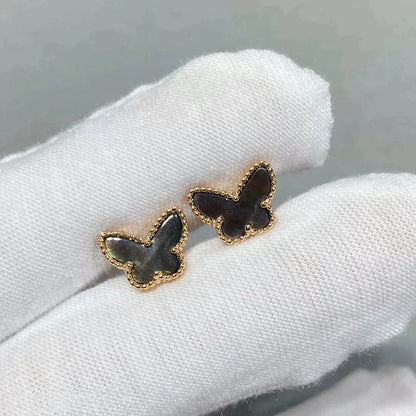 [CLOVER JEWELRY]BUTTERFLY DARK MOP  EARRINGS