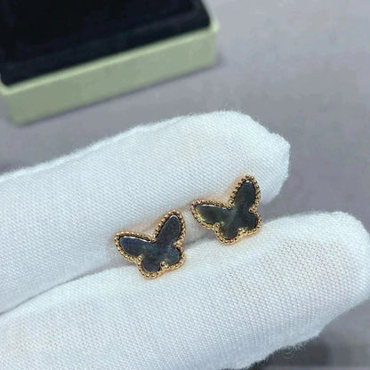 [CLOVER JEWELRY]BUTTERFLY DARK MOP  EARRINGS