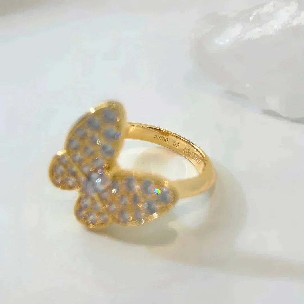 [CLOVER JEWELRY]BUTTERFLY DIAMOND RING