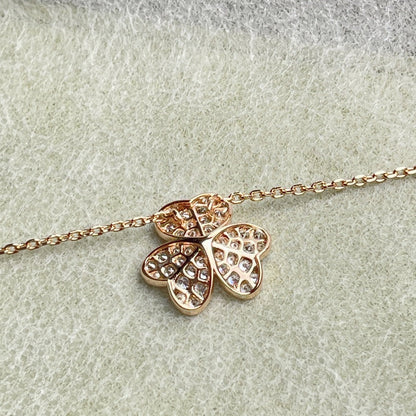 [CLOVER JEWELRY]FLOWER DIAMOND NECKLACE