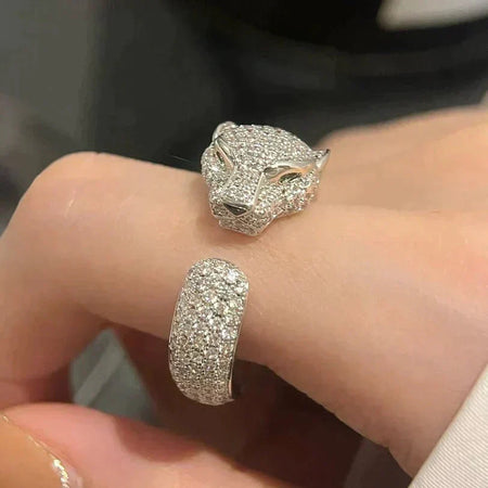 [Clover Jewelry]PANTHERE 5.5MM ALL DIAMOND RING