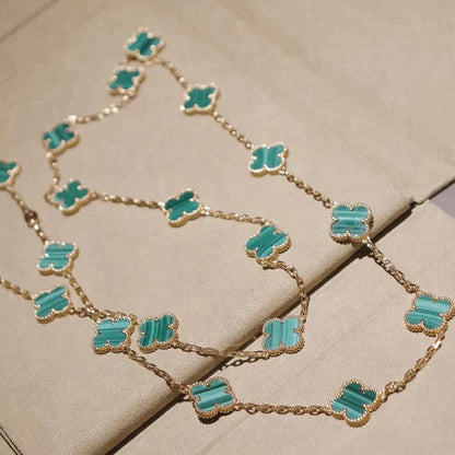 [CLOVER JEWELRY]CLOVER 20 MOTIFS MALACHITE GOLD