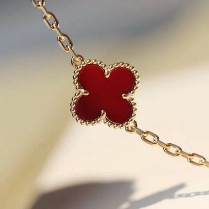 [CLOVER JEWELRY]CLOVER 20 MOTIFS CARNELIAN NECKLACE