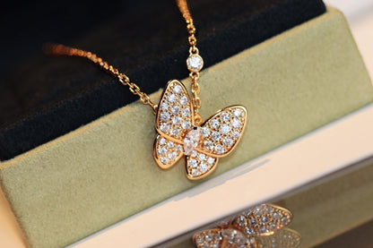 [CLOVER JEWELRY]BUTTERFLY DIAMOND NECKLACE