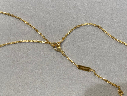 [CLOVER JEWELRY]CLOVER 25MM NECKLACE GOLD CARNELIAN