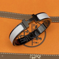 [Clover Jewelry]H BRACELET 12MM BLACK WHITE CERAMIC