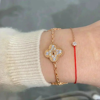 [CLOVER JEWELRY] CLOVER 5 MOTIF FULL DIAMOND BRACELET COLLECTION