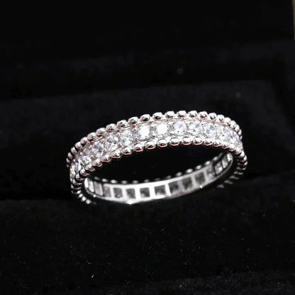 [CLOVER JEWELRY]PERLEE DIAMOND SILVER RING