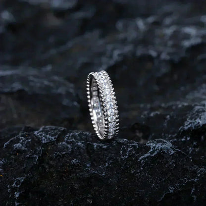 [CLOVER JEWELRY]PERLEE DIAMOND SILVER RING