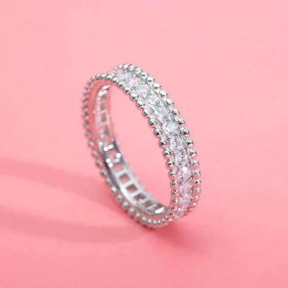 [CLOVER JEWELRY]PERLEE DIAMOND SILVER RING